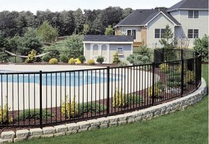 wrought iron parameter fence